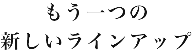 もう一つの新しいラインアップ