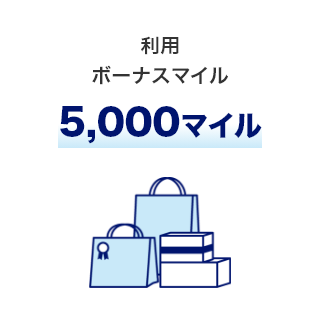 利用ボーナスマイル 5,000マイル