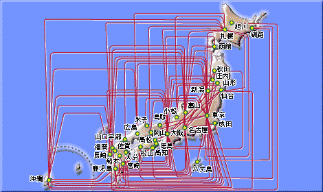 1988年就航路線