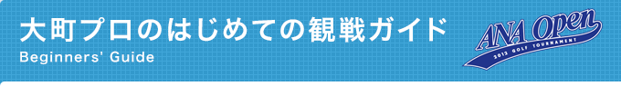 大町プロのはじめての観戦ガイド