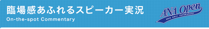 臨場感あふれるスピーカー実況