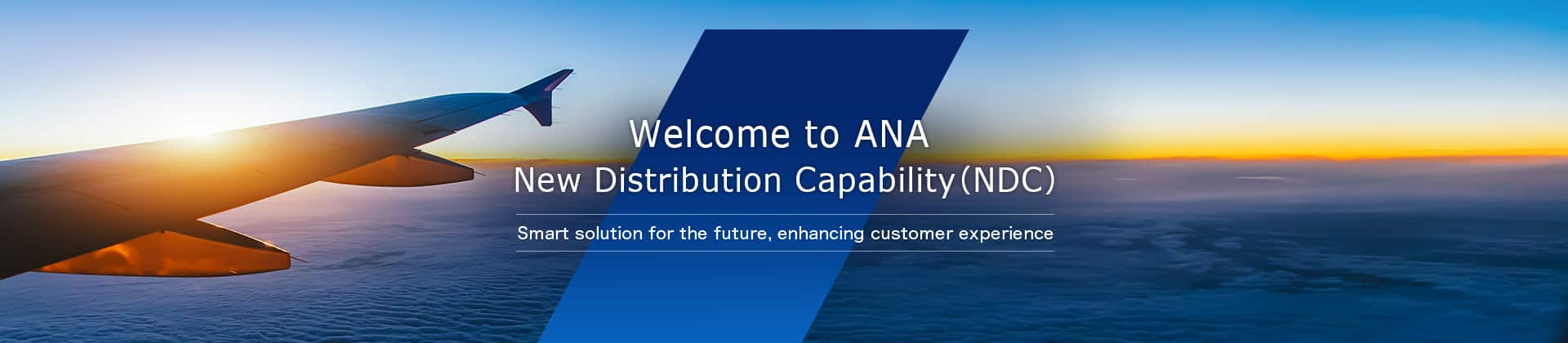 Welcome to ANA New Distribution Capability (NDC). Smart solution for the future, enhancing customer experience.