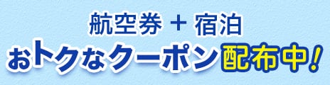 おトククーポン情報！（航空券＋宿）