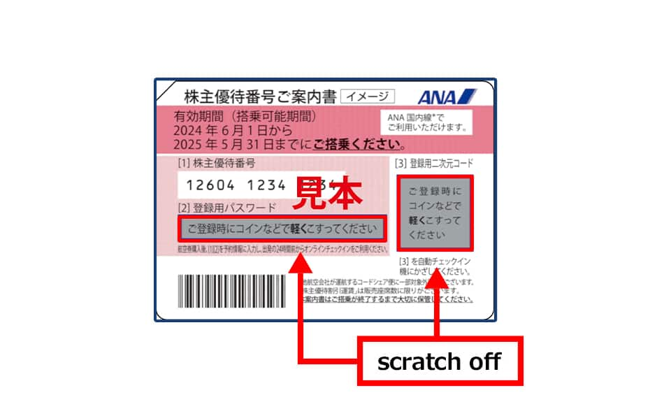 Image of a Shareholder's Benefit Number Notification Card