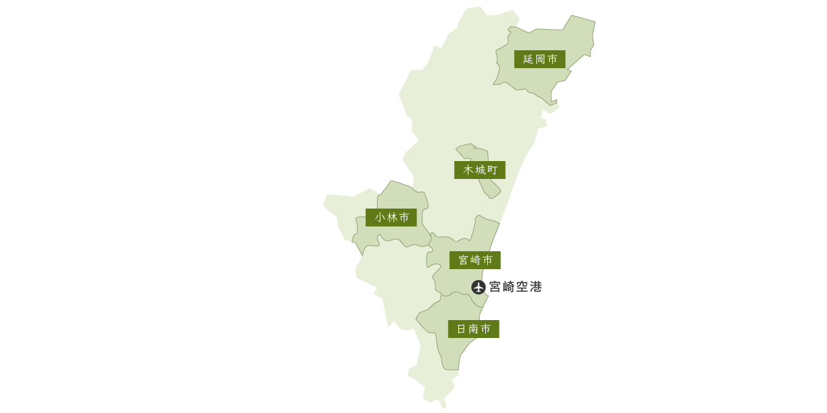 宮崎県マップ