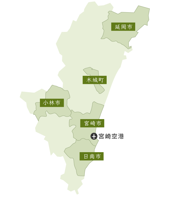 宮崎県マップ