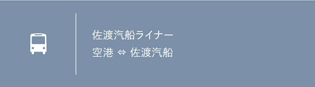 佐渡汽船ライナー 空港　佐渡汽船