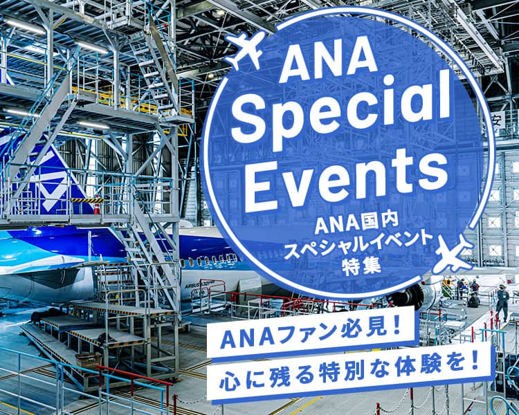 ANA Special Events　ANA 国内スペシャルイベント特集　ANAファン必見！心に残る特別な体験を！ MRO Japan 機体整備工場見学ツアーのイメージ写真