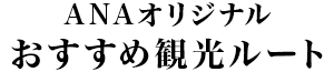 ANAオリジナル おすすめ観光ルート