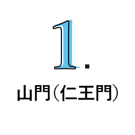 1.山門（仁王門）