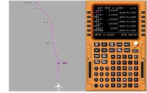 Model map of predicted flight route
utilizing satellite system for higher accuracy