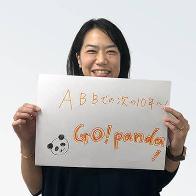 To the next 10 years at ABB, Go Panda.