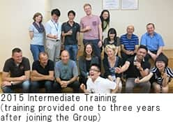 2015 Intermediate Training (training provided one to three years after joining the Group)