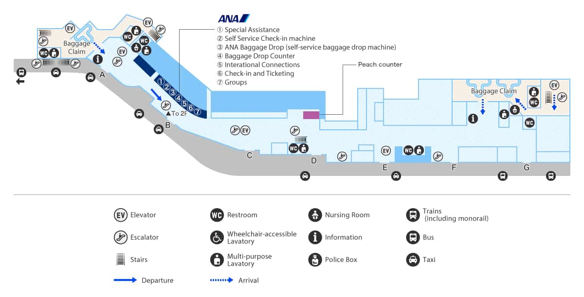 Airport Guide For Fukuoka Airportdomestic Flightsana