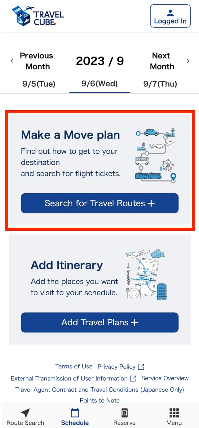 TRAVEL CUBE l Support business trip and itinerary planning