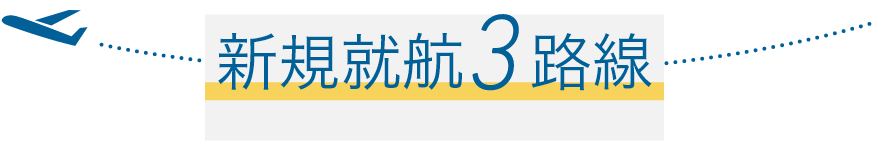 新規就航3路線