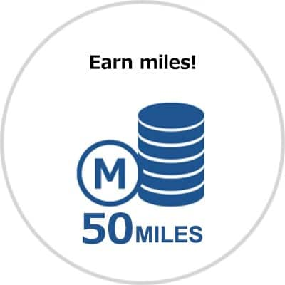 Earn miles!