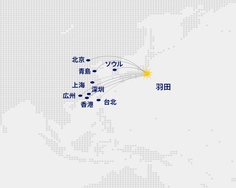 中国大陸・香港・韓国・台湾MAP