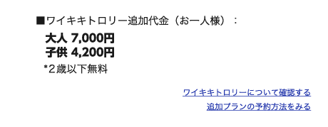 ワイキキトロリー乗り放題チケット付き！