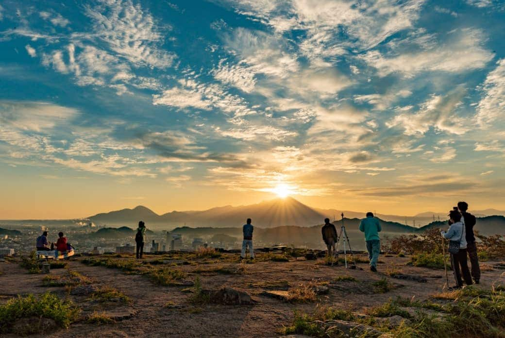 Sunrise at Mount Daisen