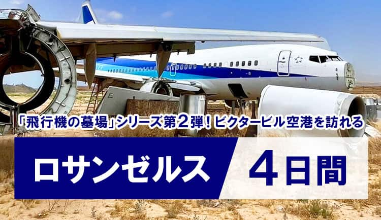 「飛行機の墓場」シリーズ第2弾！ビクタービル空港を訪れる ロサンゼルス4日間