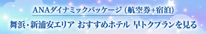 ANAダイナミックパッケージ（航空券+宿泊） 舞浜・新浦安エリア おすすめホテル 早トクプランを見る