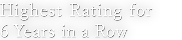 5 stars, 5 years in a row.