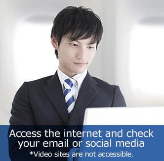 Access the internet and check your email or social media *Video sites are not accessible.