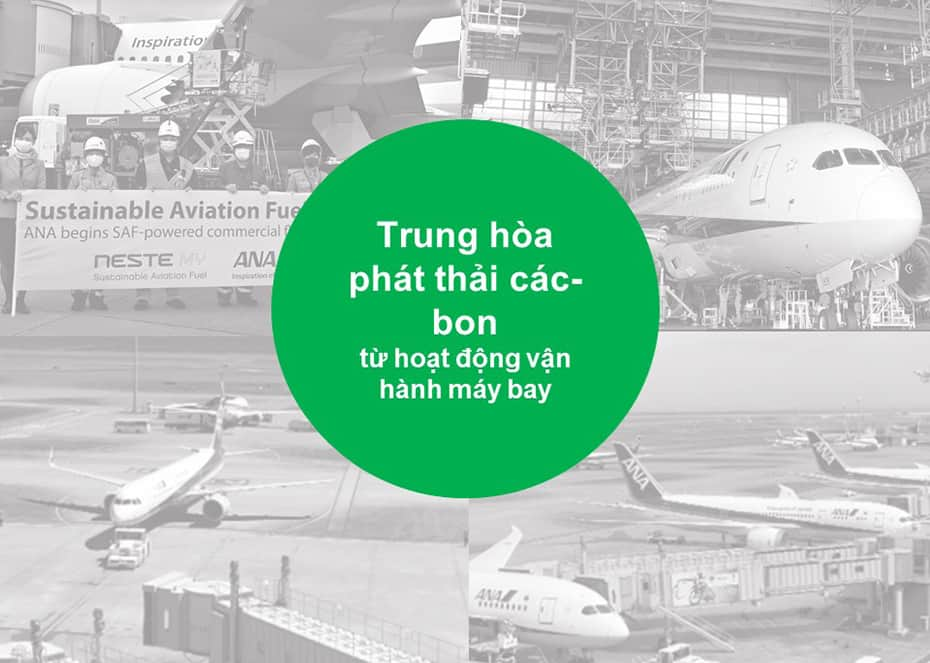 Trung hòa phát thải CO2 từ hoạt động vận hành máy bay