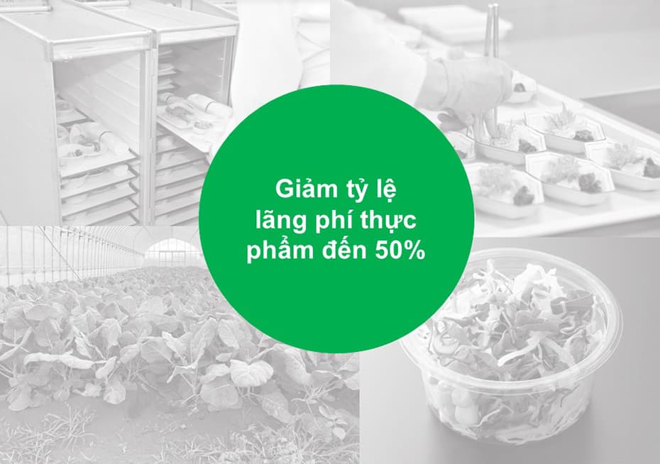 Giảm tỷ lệ lãng phí thực phẩm đến 50%