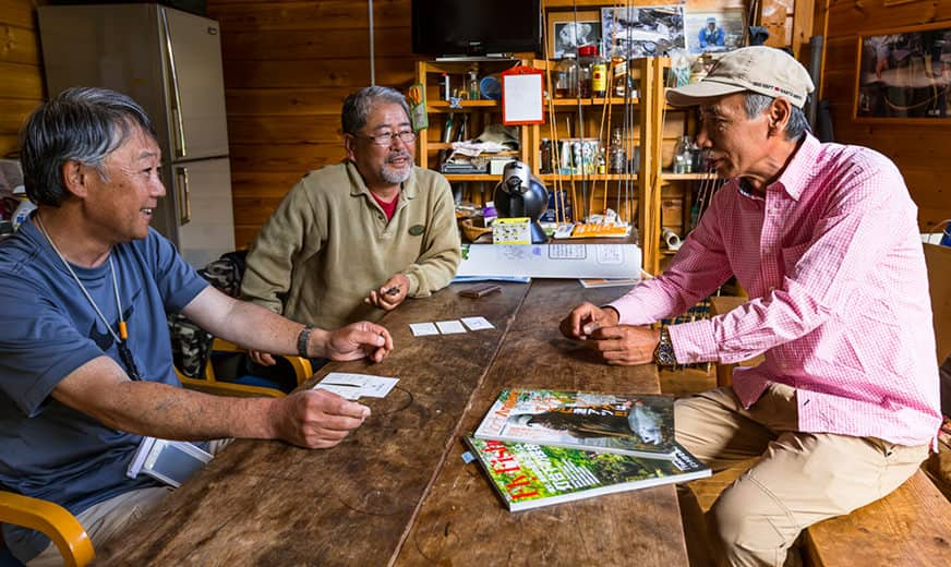 会長の扇谷勝さんと佐藤雄次さん